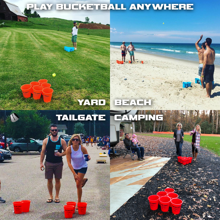 BucketBall Combo Pack Lifestyle Picture (Maroon/Pink)