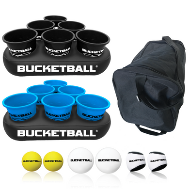 BucketBall - Team Color Edition - Party Pack (Black/Light Blue) - BucketBall