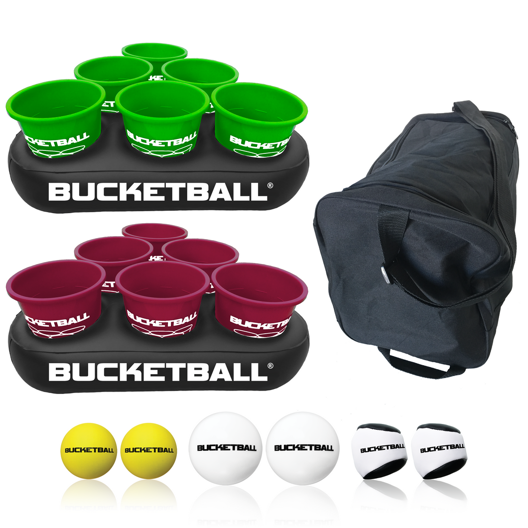 BucketBall - Team Color Edition - Party Pack (Green/Maroon) - BucketBall