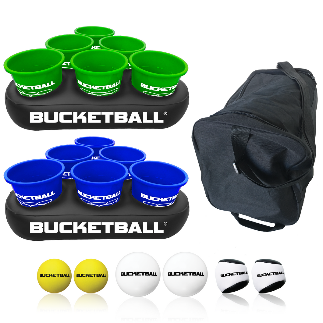 BucketBall - Team Color Edition - Party Pack (Green/Navy Blue) - BucketBall