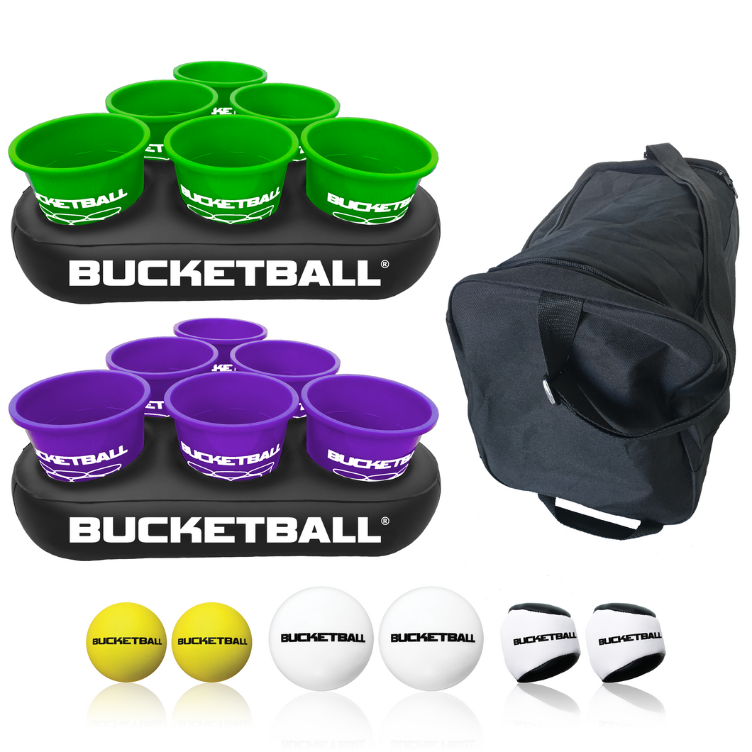 BucketBall - Team Color Edition - Party Pack (Green/Purple) - BucketBall