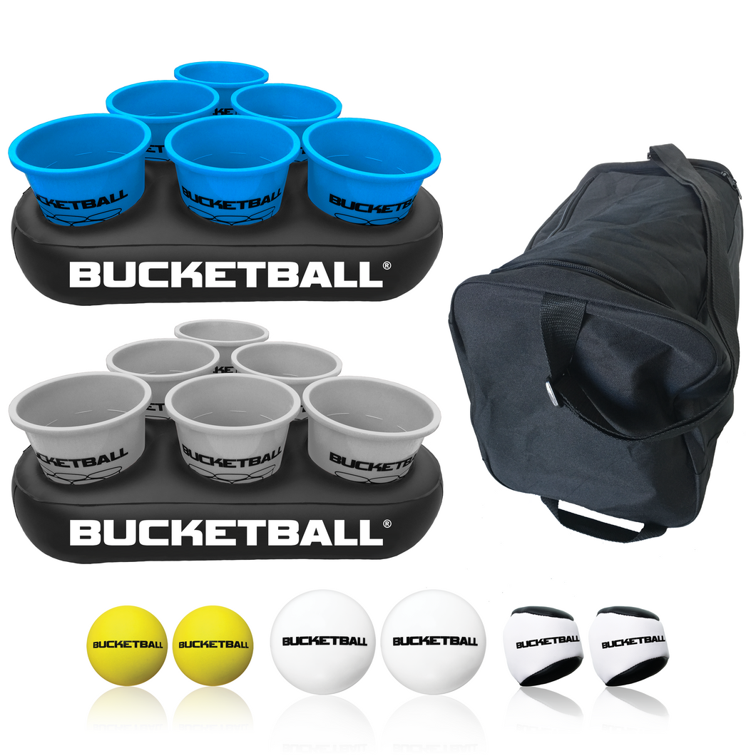 BucketBall - Team Color Edition - Party Pack (Light Blue/Silver) - BucketBall