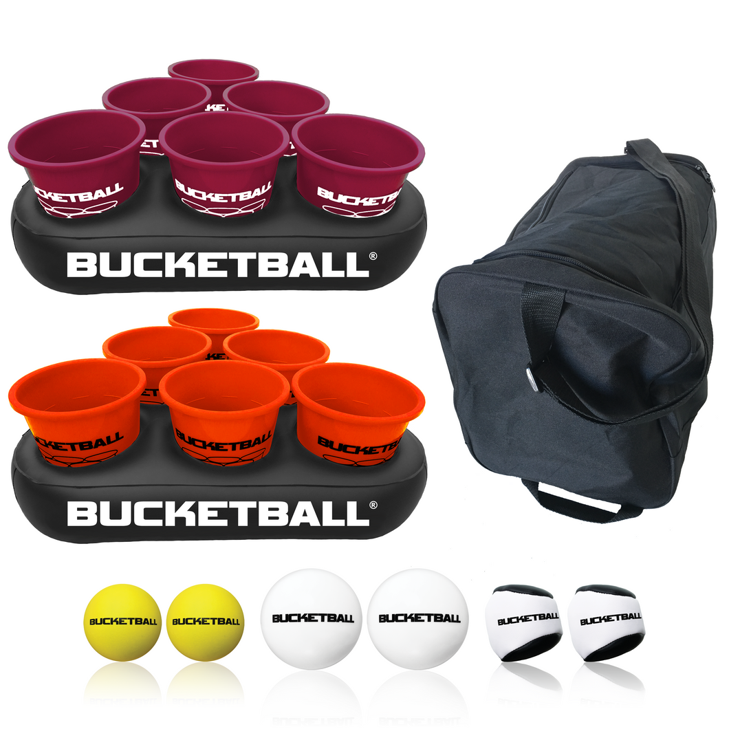 BucketBall - Team Color Edition - Party Pack (Maroon/Orange) - BucketBall